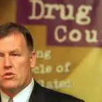 Victorian attorney-general Rob Hulls opens the first Drug Court in 2002